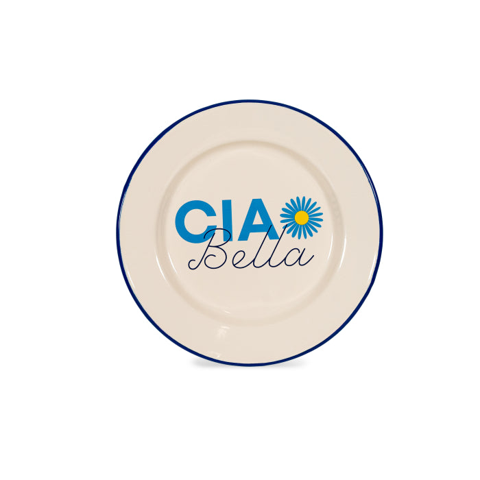 PIATTO IN LATTA SMALTATA