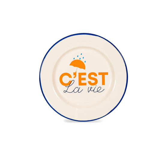 PIATTO IN LATTA SMALTATA