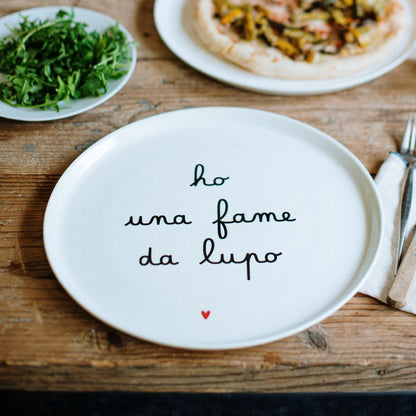 SIMPLE DAY - PIATTI PIZZA CON SCRITTE