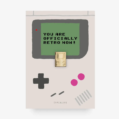 CARTOLINA DI AUGURI CON SPILLA