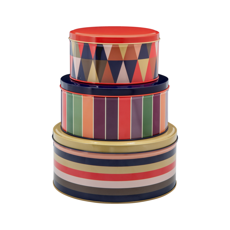 SET 3 SCATOLE DI LATTA