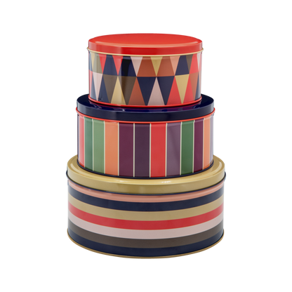 SET 3 SCATOLE DI LATTA