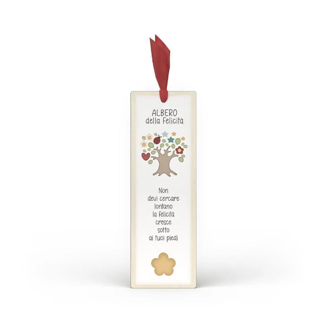 Segnalibro in Legno con Nastro – Idee Regalo e Frasi Emozionanti