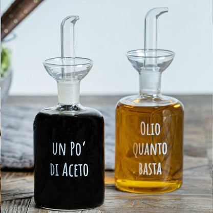 SET OLIO E ACETO CON SCRITTA