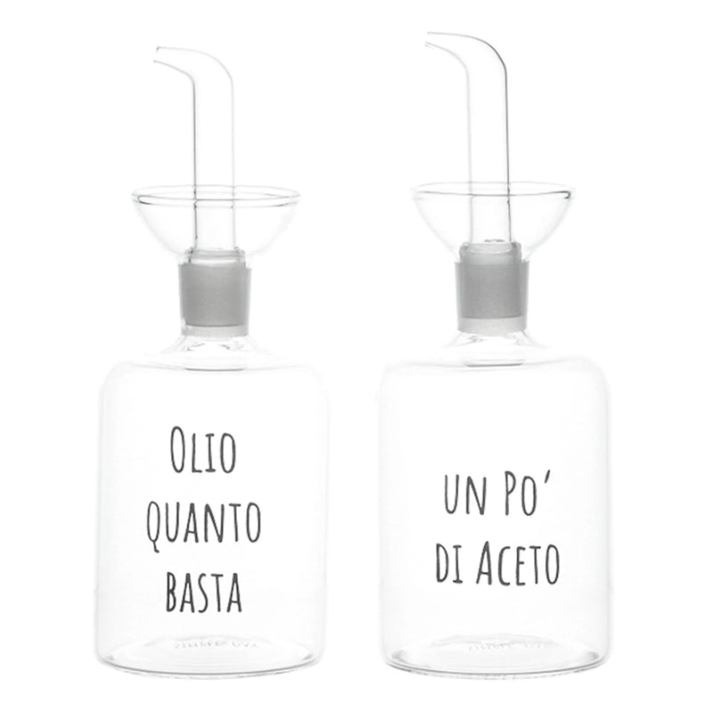 SET OLIO E ACETO CON SCRITTA