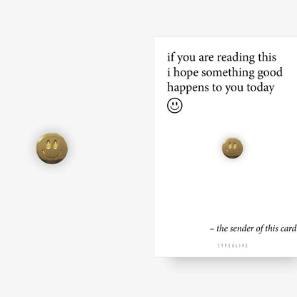 CARTOLINA DI AUGURI CON SPILLA