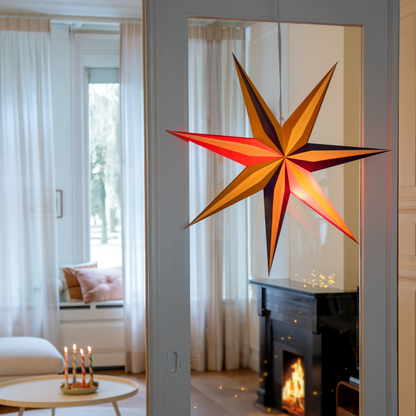 STELLA DI CARTA LUMINOSA