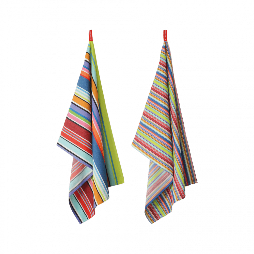 Remember Set Di 2 Strofinacci Da Cucina In Cotone 50x70 Cm, 100% Cotone, Lavabili A 60°C, Stoviglie Divertenti