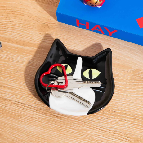 SVUOTATASCHE IN CERAMICA "GATTO" - DOIY DESIGN