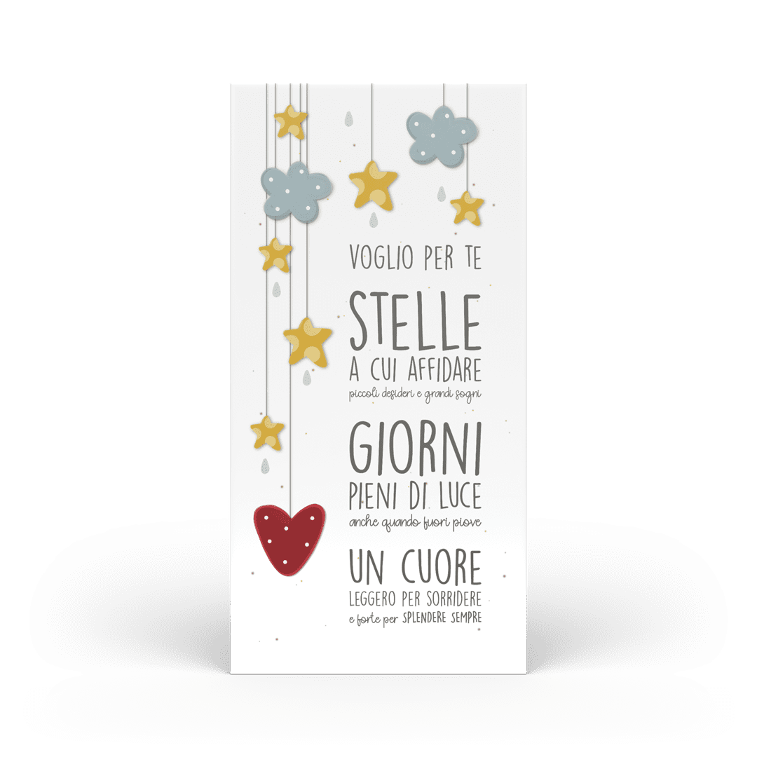 QUADRO IN LEGNO LACCATO CON SCRITTA