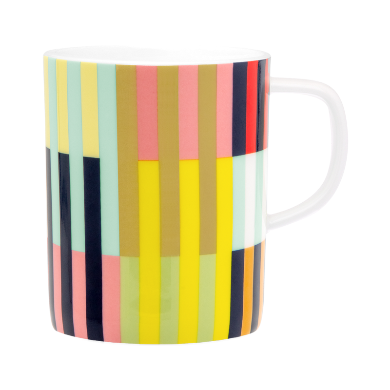 TAZZA COLORATA IN PORCELLANA