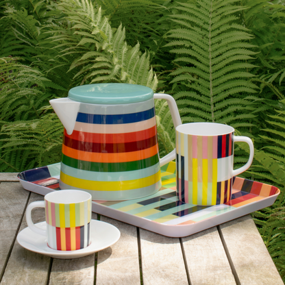 TAZZA COLORATA IN PORCELLANA