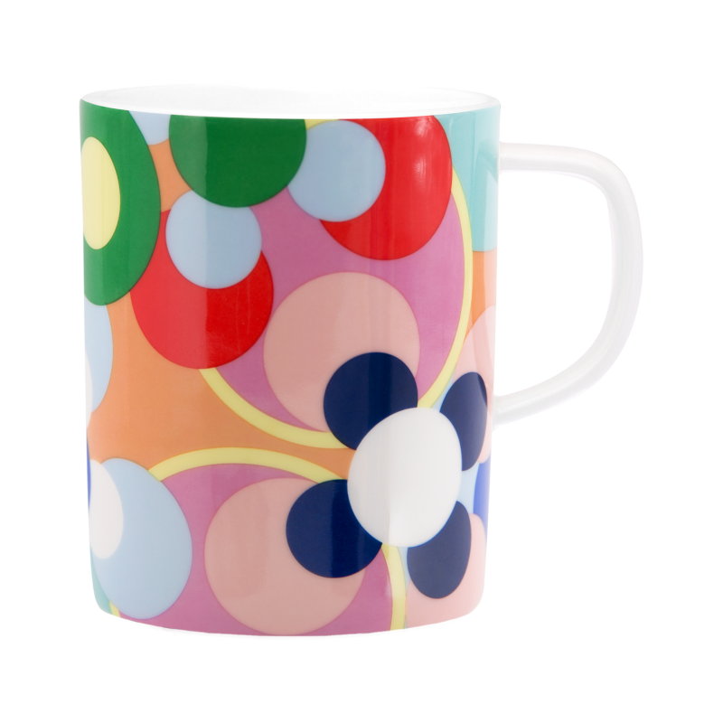 TAZZA COLORATA IN PORCELLANA