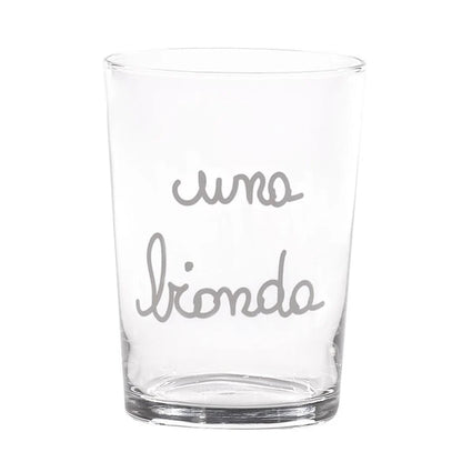 BICCHIERI DA BIRRA "UNA BIONDA"