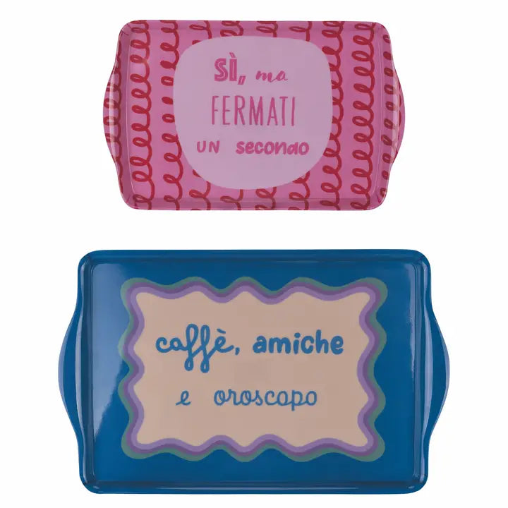 SET 2 VASSOI IN MELAMMINA "MORE AMORE!"