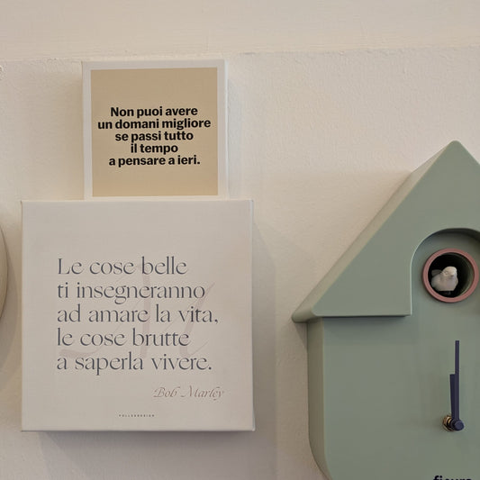 QUADRETTO CON SCRITTA COLORATO