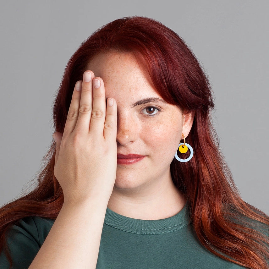 Orecchini a cerchi artigianali