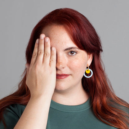 Orecchini a cerchi artigianali