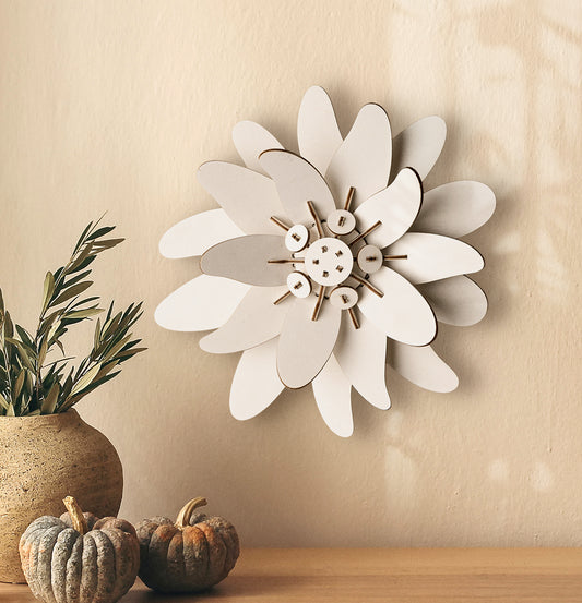 SCULTURA DECORATIVA 3D STELLA ALPINA