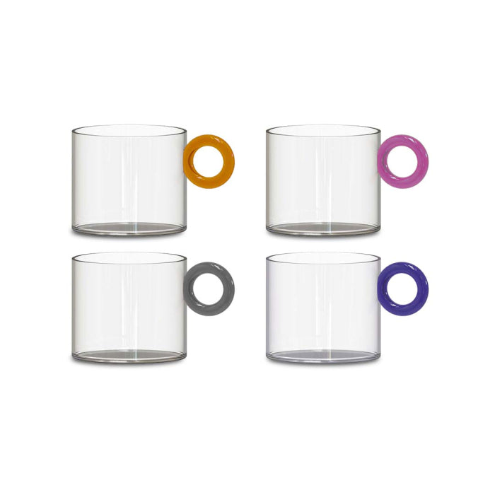 SET 4 TAZZE IN VETRO